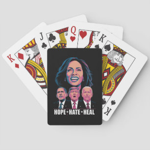 Hope Hate Heal Rise Kamala 2024 Playing Cards