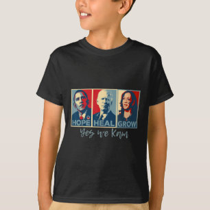 Hope Heal Grow Obama Joe Biden Kamala Harris 2024 T-Shirt