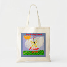 Hope Healing Church Praise God Angel Tote Bag
