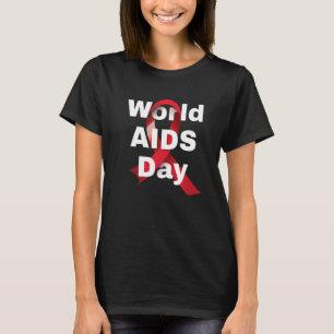 Hope HIV Red Ribbon Aids Awareness World Aids Day  T-Shirt