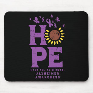 Hope Hold On Pain Ends Sunflower Heimerheimer Awar Mouse Mat