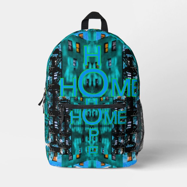 Hope Home  Printed Backpack (Front)