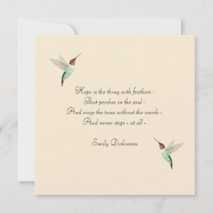 Hope Hummingbird Card