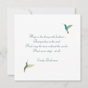 Hope Hummingbird Card