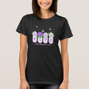 Hope Hydrangea Flower Butterfly Domestic Violence T-Shirt