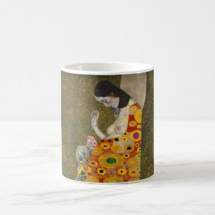 Hope II by Gustav Klimt, Vintage Art Nouveau Coffee Mug