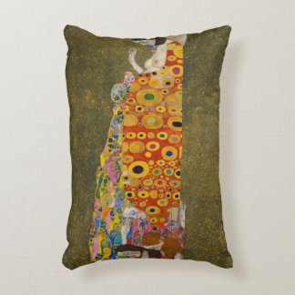 Hope II by Gustav Klimt, Vintage Art Nouveau Decorative Cushion