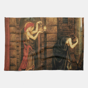 Hope in a Prison of Despair by Evelyn De Morgan Tea Towel