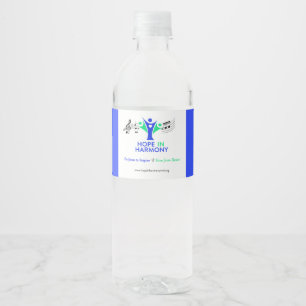 Hope in Harmony Water Bottle Label