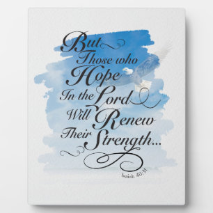 Hope in the Lord - Isaiah 40 Plaque