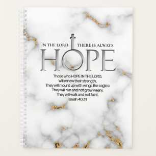 Hope in the Lord Scripture Verse Isaiah 40:31 Planner