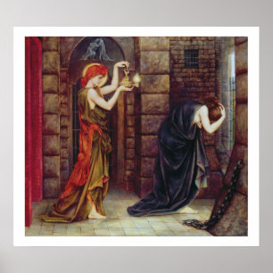 Hope in the Prison of Despair (oil on canvas) Poster