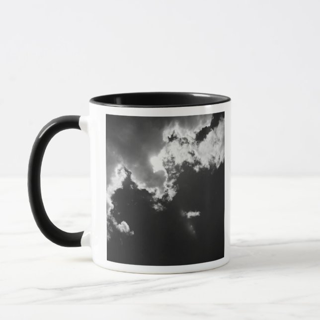 Hope in the silver lining of the clouds. mug (Left)