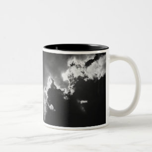 Hope in the silver lining of the clouds. Two-Tone coffee mug