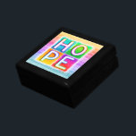 HOPE Inspirational Gift Box<br><div class="desc">Give someone inspirational motivation with this pop art style HOPE gift box. Perfect as jewellery box,  trinket or memory box or as a "special gift" box - tuck another gift inside for a double duty present!</div>
