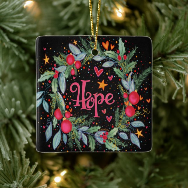 Hope “Inspirivity” Ceramic Ornament (Tree)