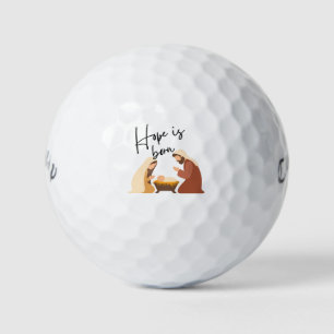 'Hope is Born' The Heart of Christmas Gift Golf Balls