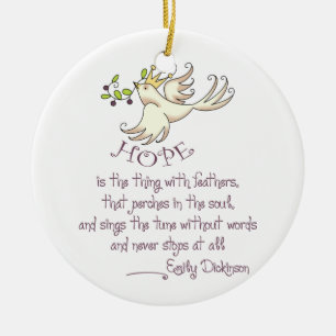 Hope Is Ceramic Tree Decoration