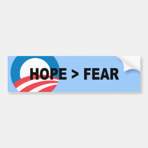 HOPE IS GREATER THAN FEAR - BUMPER STICKER