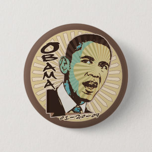 Hope is Here Inauguration Day Gear 6 Cm Round Badge