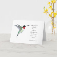 "Hope is" Hummingbird