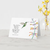 "Hope is" Hummingbird