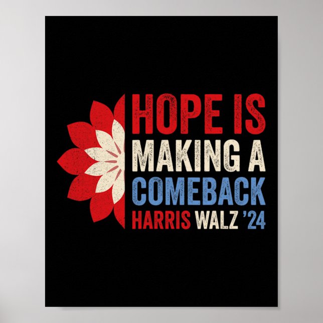 Hope Is Making A Comeback Kamala Harris Tim Wheime Poster (Front)