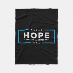 Hope Is Making A Comeback Kamala Harris Wheimer 20 Fleece Blanket