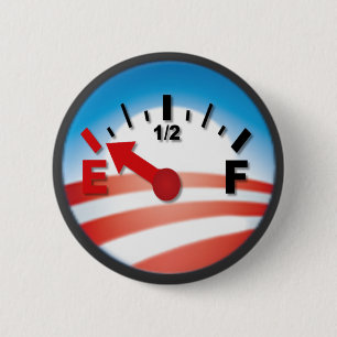 Hope is on Empty - Anti Barack Obama 6 Cm Round Badge
