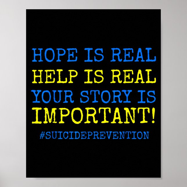 Hope Is Real Prevention Poster (Front)
