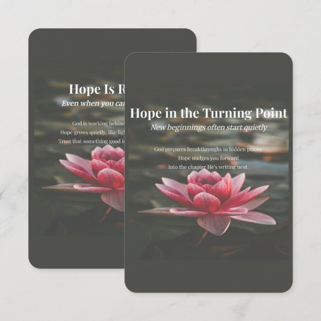 Hope Is Rising Enclosure Card (Front/Back)