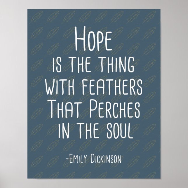 "Hope Is The Thing With Feathers" Art Print (Front)