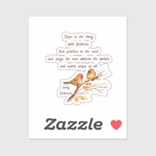 Hope is the Thing with Feathers Inspirational Poem