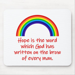 Hope Is The Word Mouse Mat