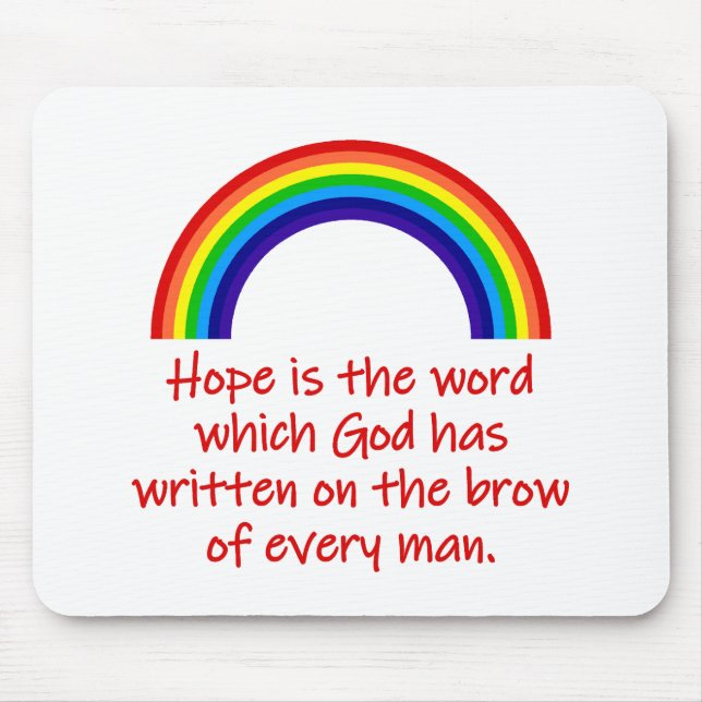 Hope Is The Word  Mouse Mat (Front)