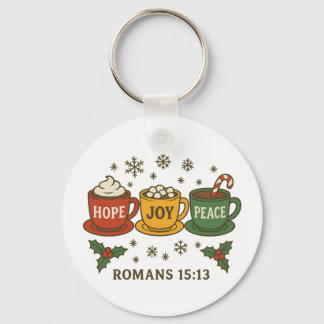 Hope joy Peace and Cocoa Key Ring