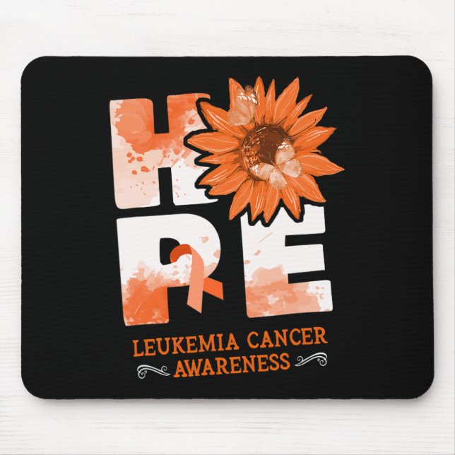 Hope Leukaemia Awareness Flowers   Mouse Mat (Front)