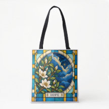 Hope Light Through Clouds Tote Bag