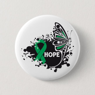 Hope Liver Cancer Butterfly 6 Cm Round Badge