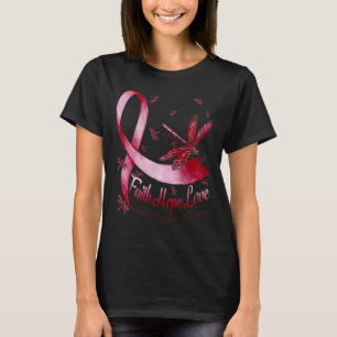 Hope Love Brain Aneurysm Awareness Dragonfly T-Shirt