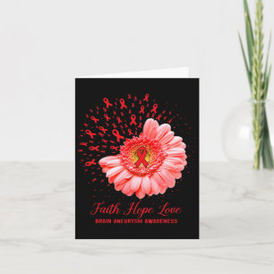 Hope Love Brain Aneurysm Awareness Survivor Fighte Card