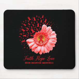 Hope Love Brain Aneurysm Awareness Survivor Fighte Mouse Mat