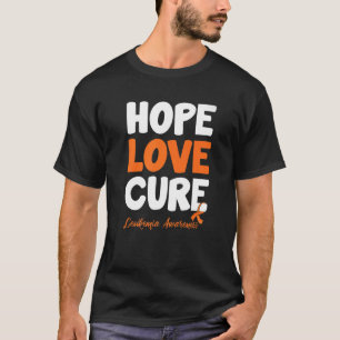 Hope Love Cure Aml Leukaemia Awareness T-Shirt