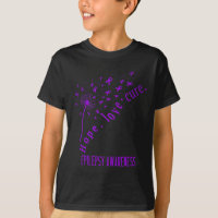 Hope Love Cure Epilepsy Awareness T 