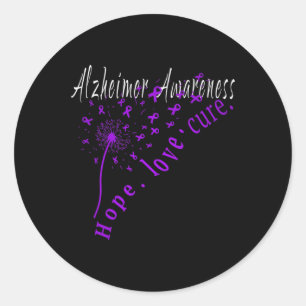 Hope Love Cure Heimerheimer Disease Awareness  Classic Round Sticker