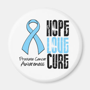 Hope Love Cure Prostate Cancer Ribbon Magnet
