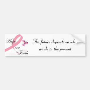 Hope Love & Faith Bumper Sticker