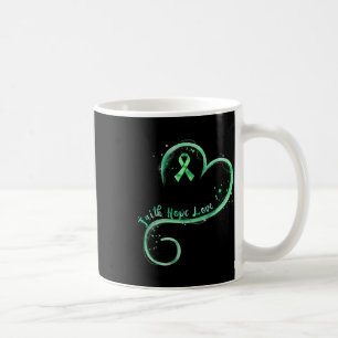 Hope Love Green Ribbon Mental Health Awareness Coffee Mug