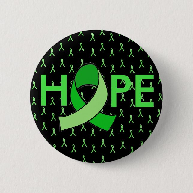 HOPE Lyme Disease Awareness Ribbon Button (Front)