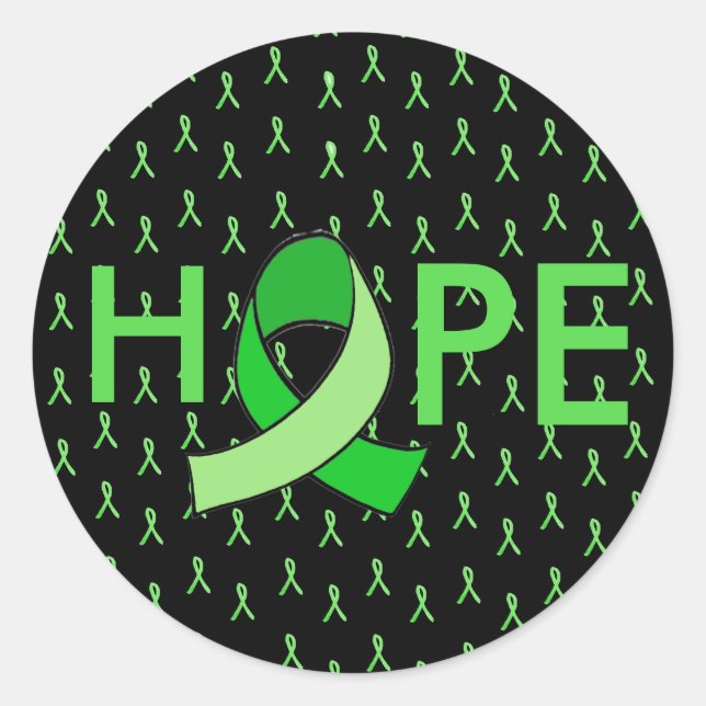 HOPE Lyme Disease Ribbon Sticker (Front)